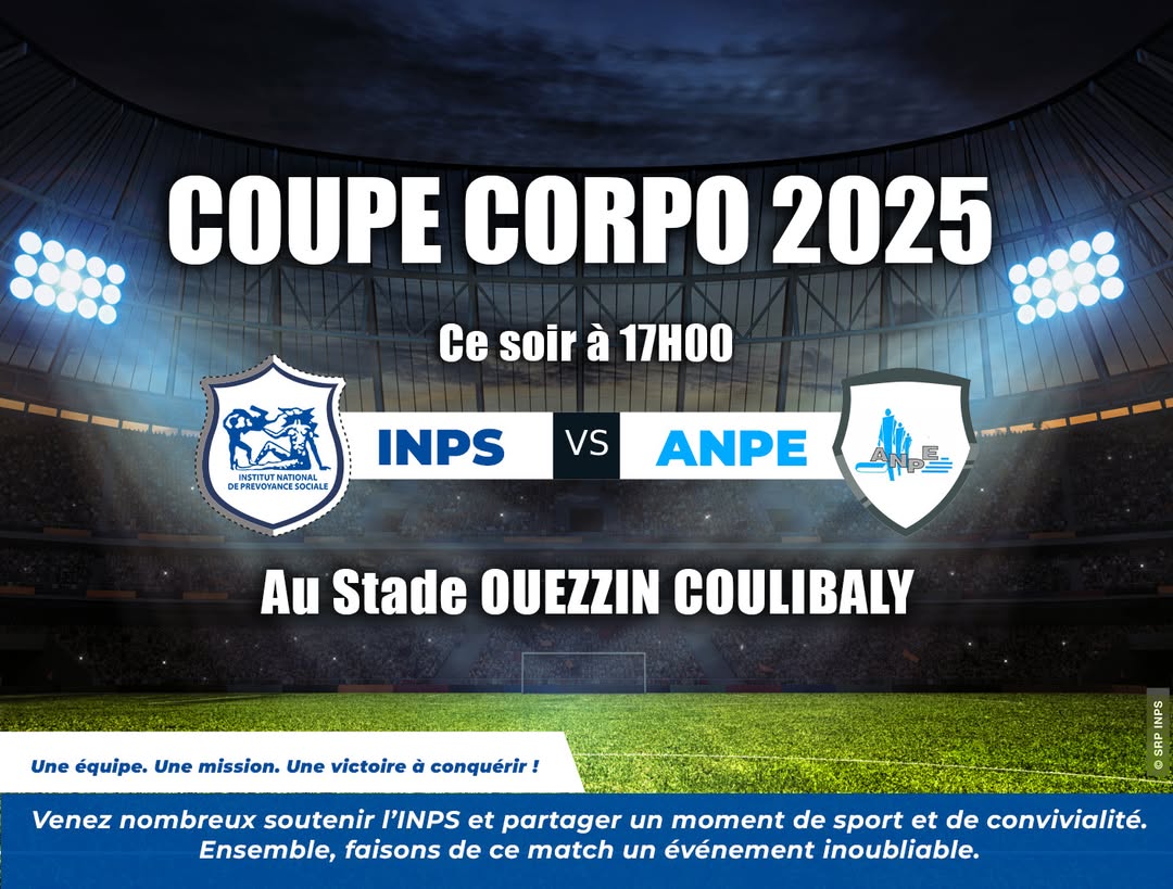 Coupe Corpo 2025 : L’INPS s’impose face à l’ANPE et valide son ticket pour le deuxième tour